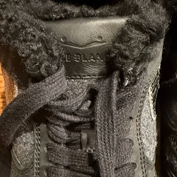 VOILE BLANCHE JULIA FUR SNEAKER BLACK SUEDE size 38 - Picture 13 of 14